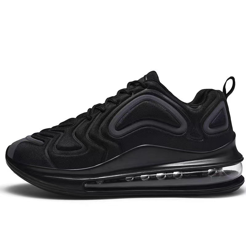 Men's Black Air Cushion Sneakers – Angle view