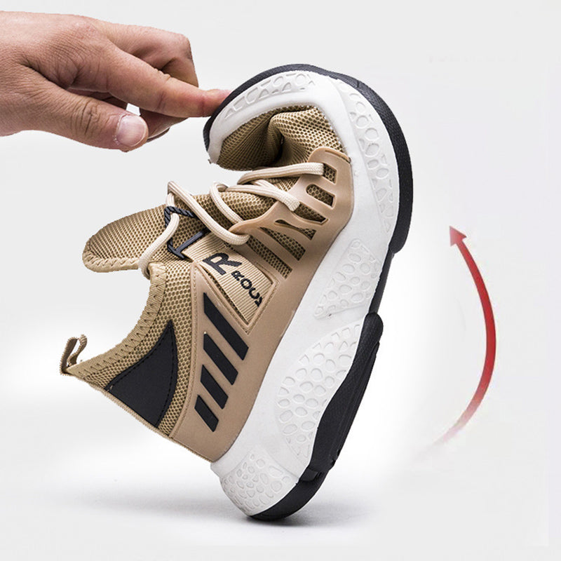 Men's Breathable Mesh Sneakers – Lightweight Everyday Trainers – Side view