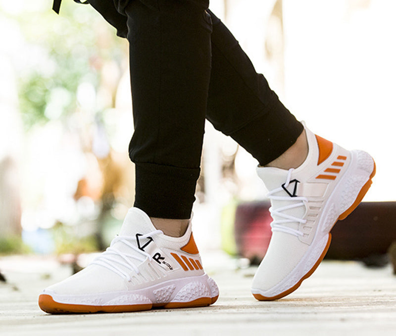 Men's Breathable Mesh Sneakers – Lightweight Everyday Trainers – Top view