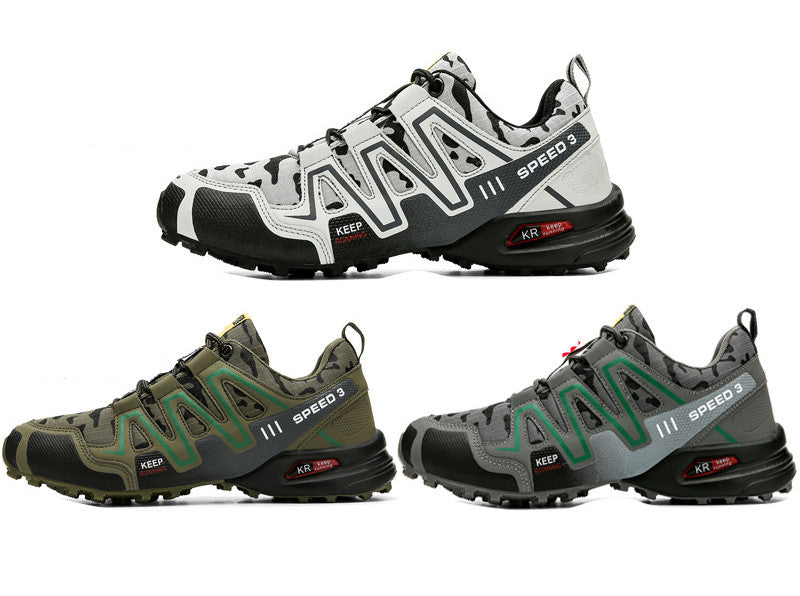 Men's Tactical Hiking Shoes – Durable Non-Slip Trekking Sneakers – Side view