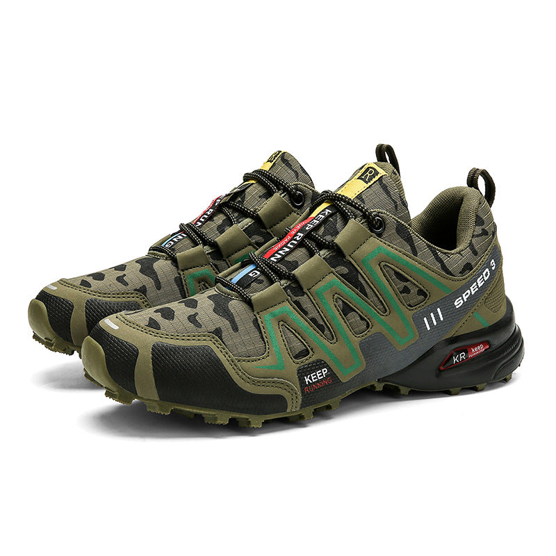 Men's Tactical Hiking Shoes – Durable Non-Slip Trekking Sneakers – Back view