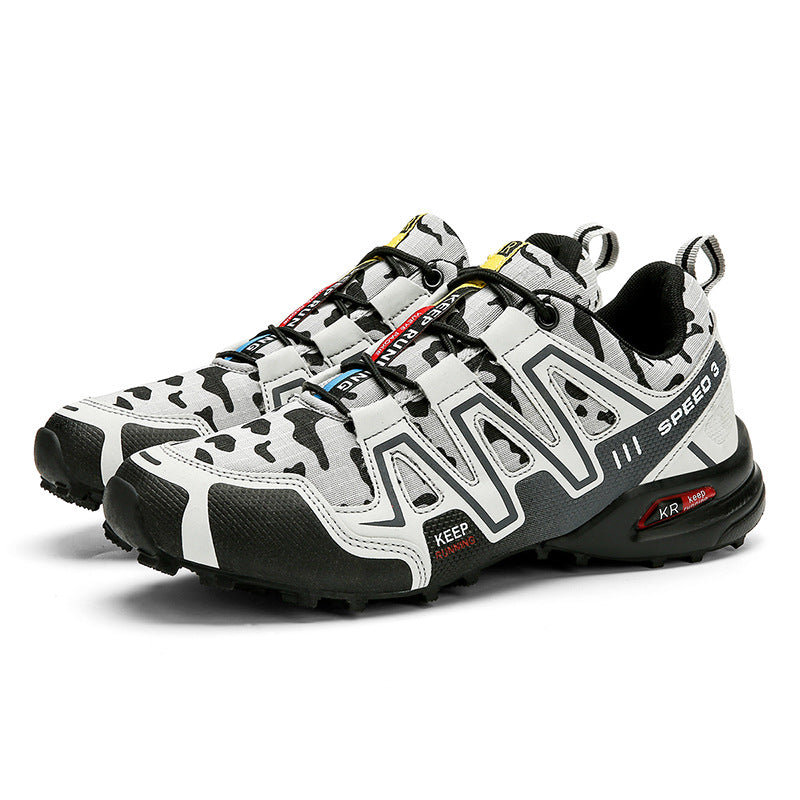 Men's Tactical Hiking Shoes – Durable Non-Slip Trekking Sneakers – Top view