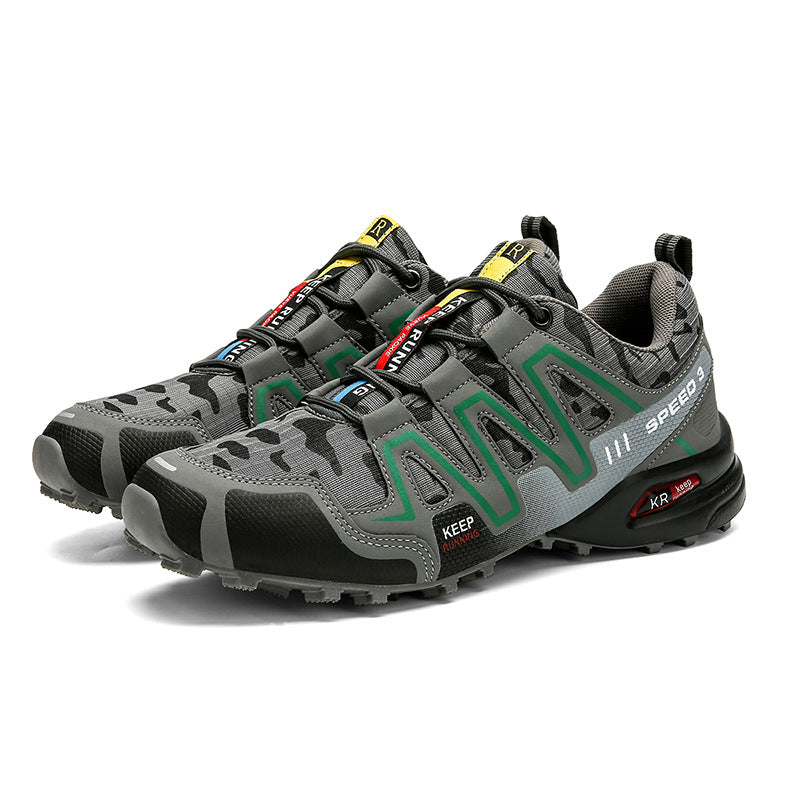 Men's Tactical Hiking Shoes – Durable Non-Slip Trekking Sneakers – Sole view