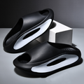 Unisex Peep-Toe Slide Sandals – Lightweight Summer Beach Shoes – Front view