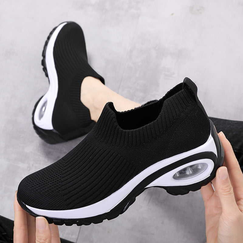 Women's Air Cushion Mesh Running Sneakers – Breathable & Lightweight – Close-up detail