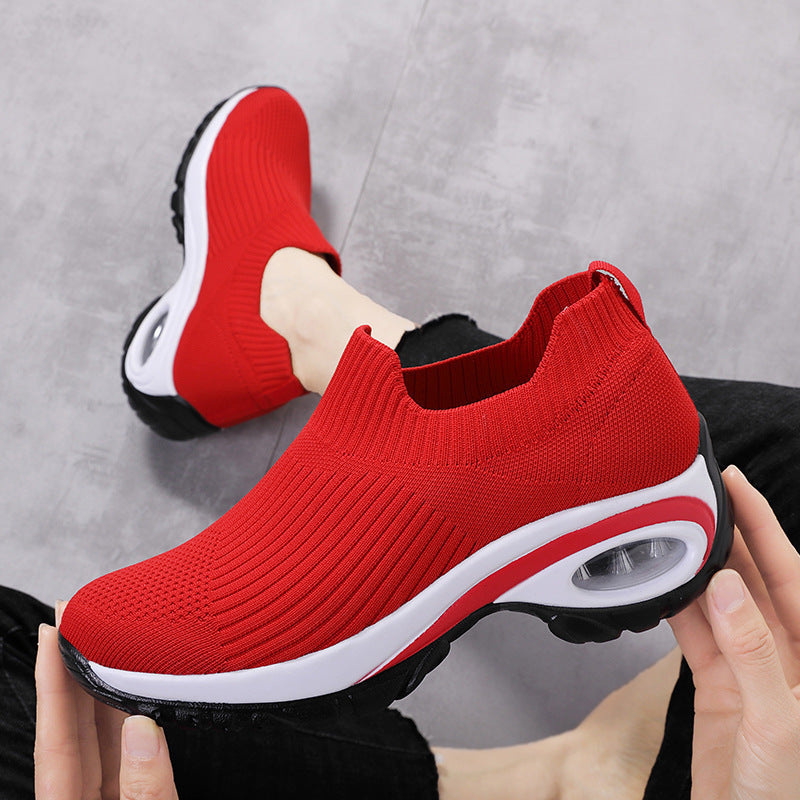Women's Air Cushion Mesh Running Sneakers – Breathable & Lightweight – Full product view