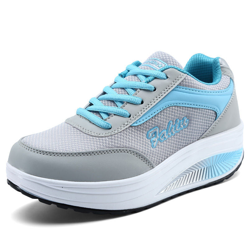 Women's Comfort Travel Sneakers – Low Heel Everyday Walking Shoes – Side view
